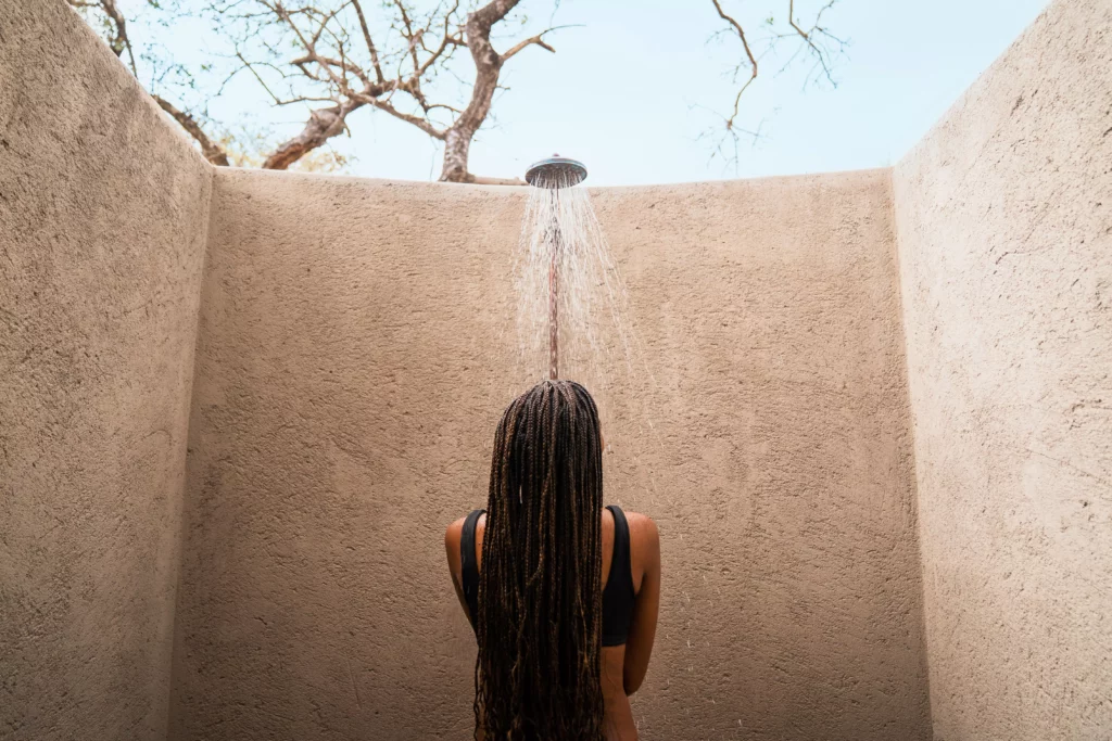 Mdluli Safari Lodge, Kruger National Park (Outdoor shower)